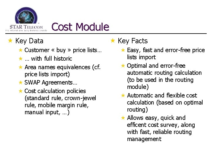 Cost Module « Key Data « Customer « buy » price lists… « …