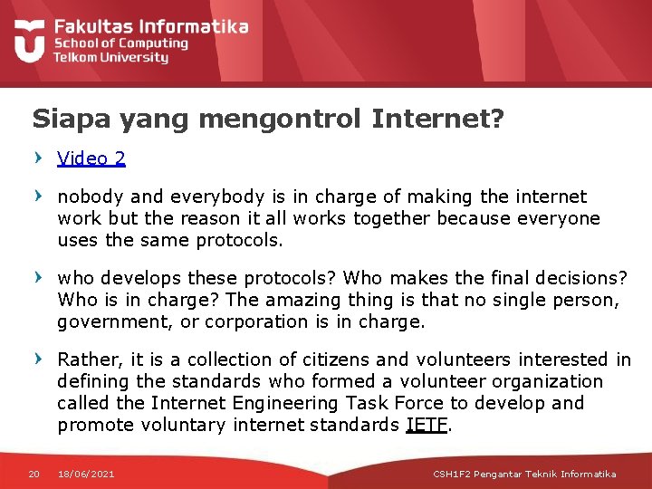 Siapa yang mengontrol Internet? Video 2 nobody and everybody is in charge of making