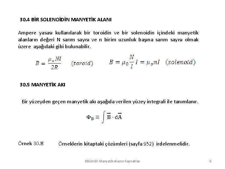 BLM 30 Manyetik Alann Kaynaklar Hazrlayan Dr Kadir