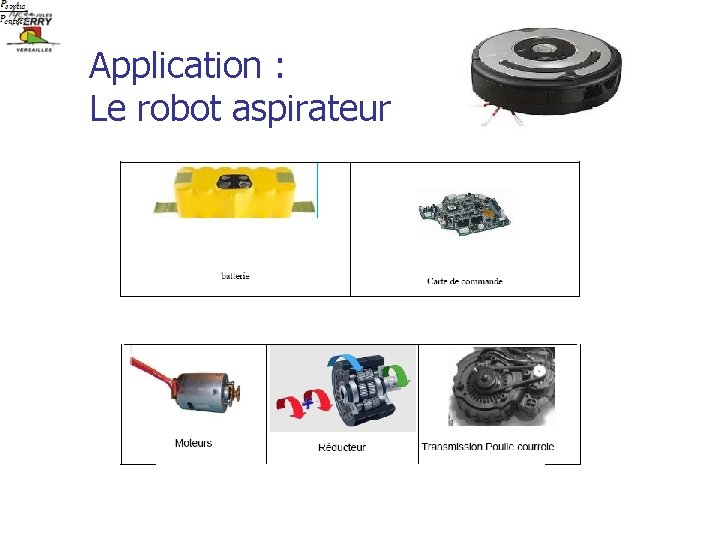 Application : Le robot aspirateur 