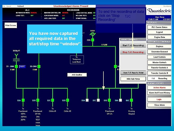 TJC You have now captured all required data in the start/stop time “window”. Start