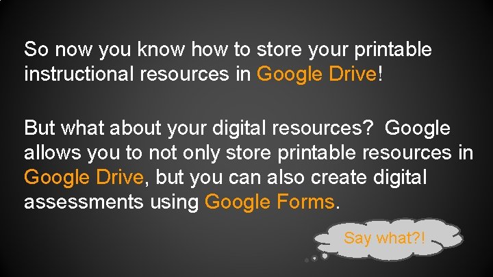 So now you know how to store your printable instructional resources in Google Drive!