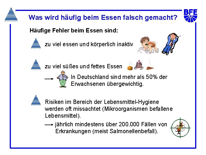 Was wird häufig beim Essen falsch gemacht? Häufige Fehler beim Essen sind: zu viel