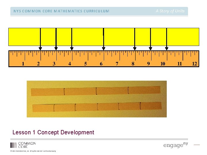 NYS COMMON CORE MATHEMATICS CURRICULUM Lesson 1 Concept Development © 2012 Common Core, Inc.