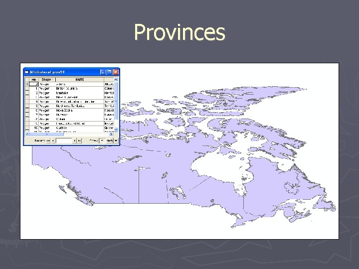 Provinces 