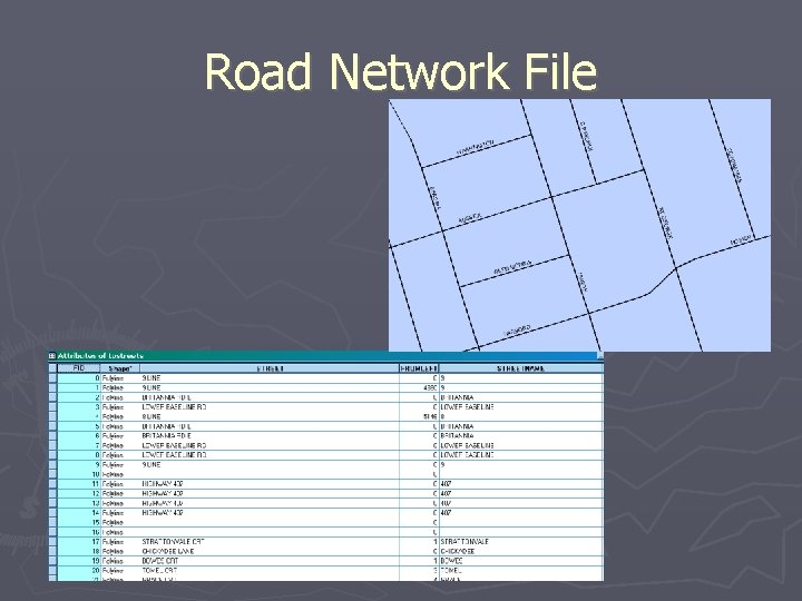 Road Network File 