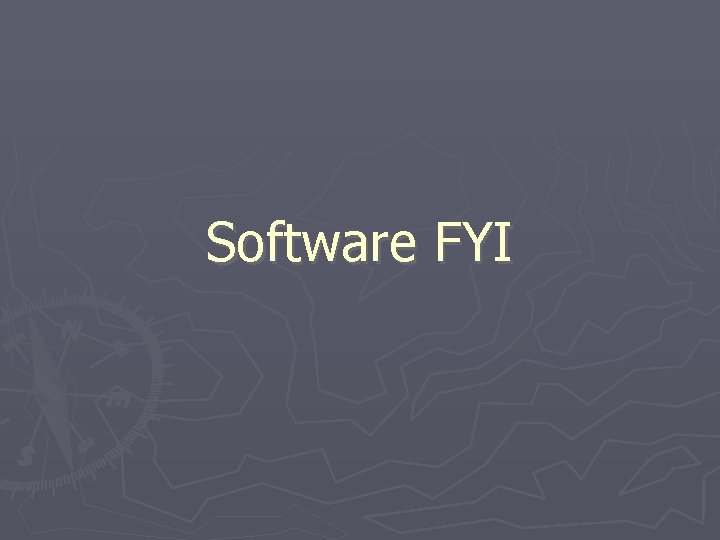 Software FYI 