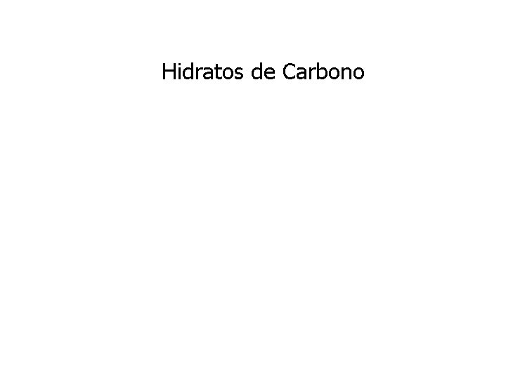Hidratos de Carbono 