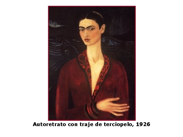 Autoretrato con traje de terciopelo, 1926 