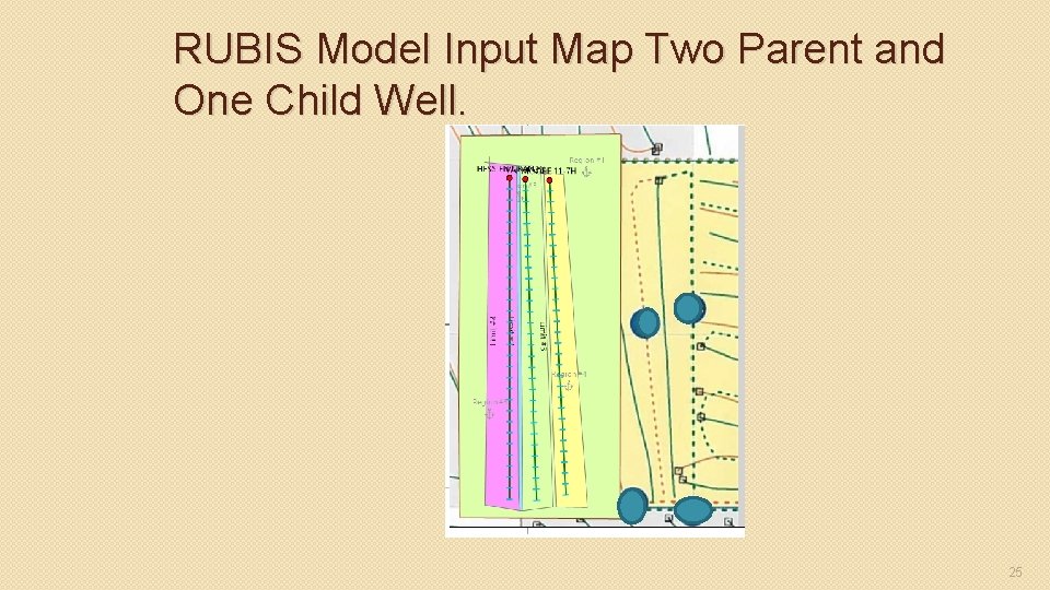 RUBIS Model Input Map Two Parent and One Child Well. 25 