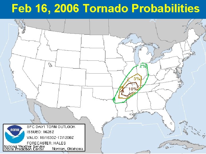 Feb 16, 2006 Tornado Probabilities 