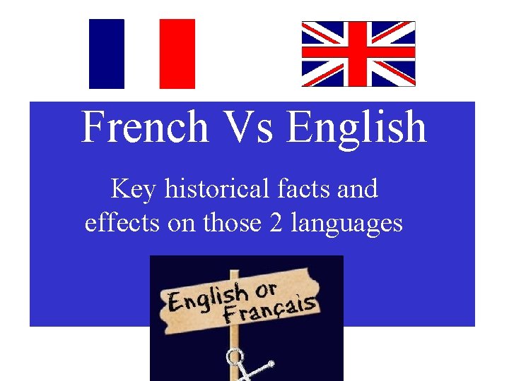 French Vs English Key historical facts and effects
