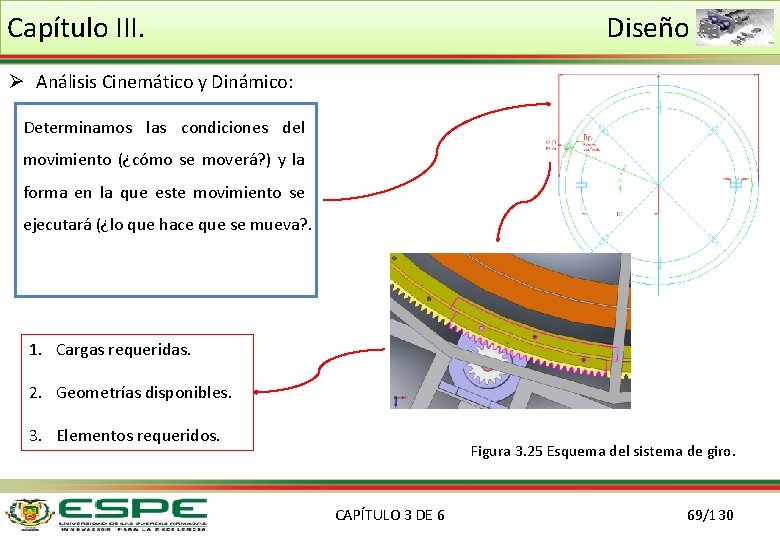 Capítulo III. Diseño Ø Análisis Cinemático y Dinámico: Determinamos las condiciones del movimiento (¿cómo