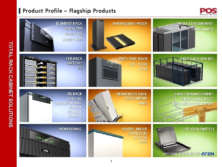 Product Profile – Flagship Products TOTAL RACK CABINET SOLUTIONS 7 