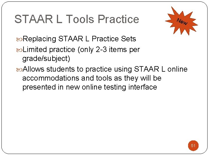 STAAR L Tools Practice New Replacing STAAR L Practice Sets Limited practice (only 2