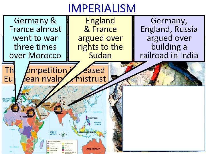 IMPERIALISM Germany European & nations England competed fiercely Germany, France almost for colonies &