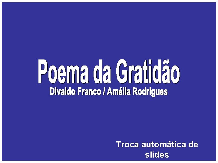 Troca automática de slides 