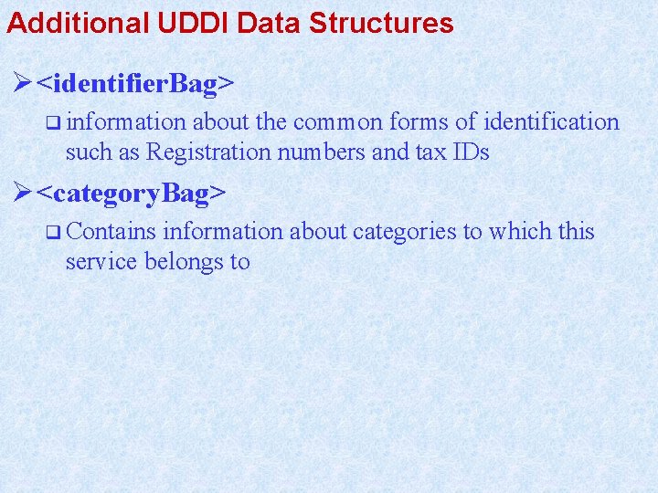 Uddi Basic Structure UDDI Universal Description Discovery and Integration Dr SVL