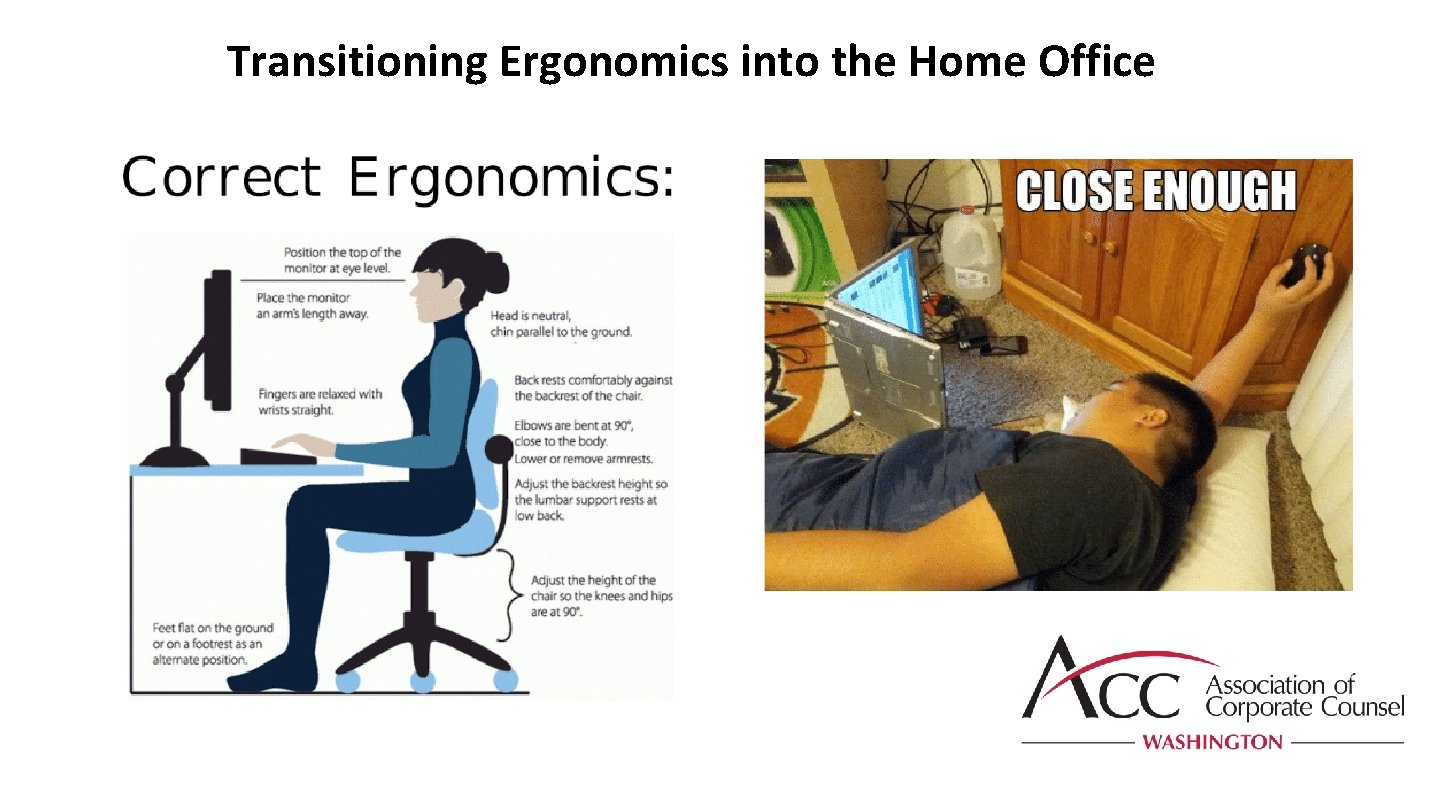 Transitioning Ergonomics into the Home Office 