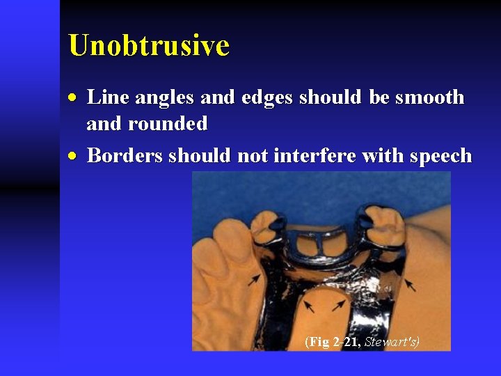 Unobtrusive · Line angles and edges should be smooth and rounded · Borders should