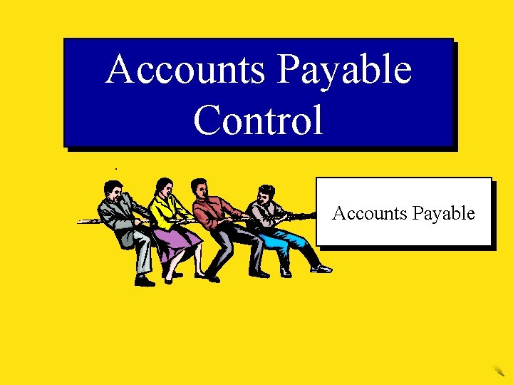 Accounts Payable Control Accounts Payable 