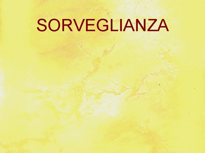 SORVEGLIANZA 