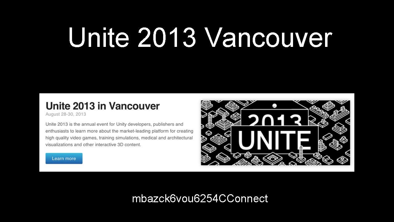 Unite 2013 Vancouver mbazck 6 vou 6254 CConnect 