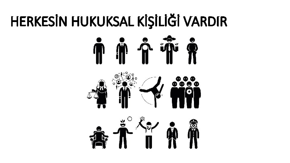 HERKESİN HUKUKSAL KİŞİLİĞİ VARDIR 