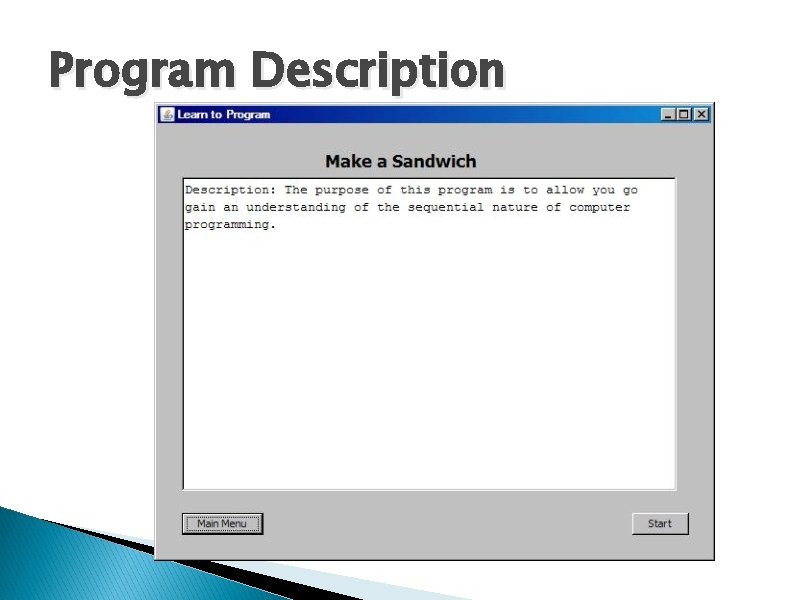 Program Description 