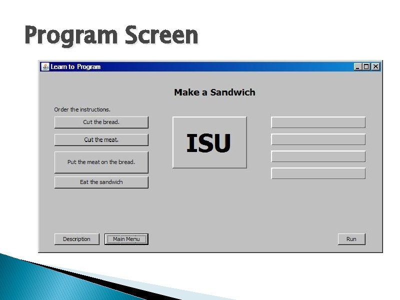 Program Screen 