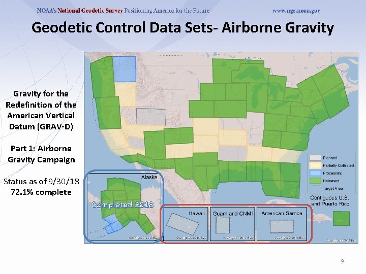 Geodetic Control Data Sets- Airborne Gravity for the Redefinition of the American Vertical Datum