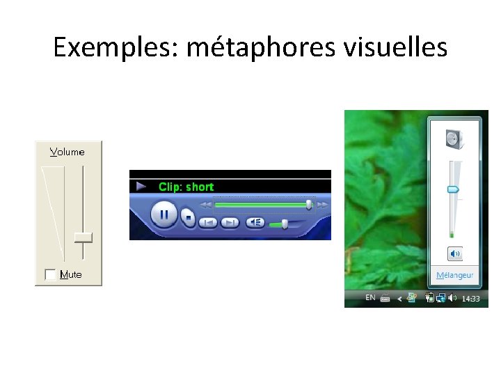 Exemples: métaphores visuelles 
