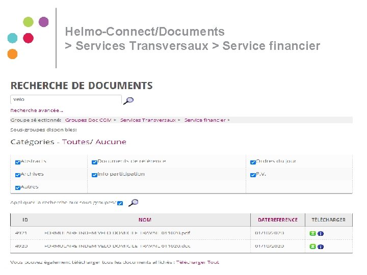 Helmo-Connect/Documents > Services Transversaux > Service financier Helmo-Connect/Documents > Services Transversaux > Service financier