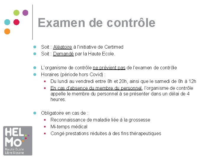 Examen de contrôle l Soit : Aléatoire à l’initiative de Certimed l Soit : Examen de contrôle l Soit : Aléatoire à l’initiative de Certimed l Soit :