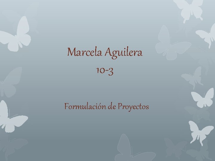 Marcela Aguilera 10 -3 Formulación de Proyectos 