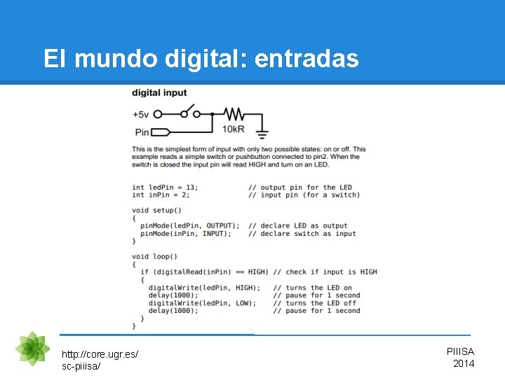 El mundo digital: entradas http: //core. ugr. es/ sc-piiisa/ PIIISA 2014 