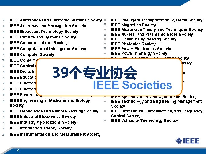 IEEE Aerospace and Electronic Systems Society IEEE Antennas and Propagation Society IEEE Broadcast Technology