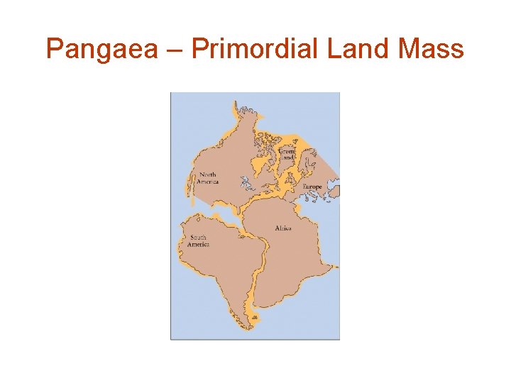 Pangaea – Primordial Land Mass 