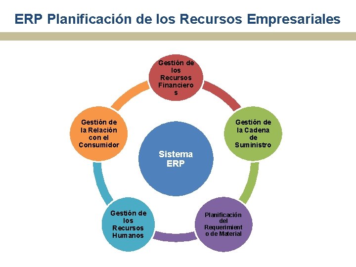 ERP Planificación de los Recursos Empresariales Gestión de los Recursos Financiero s Gestión de