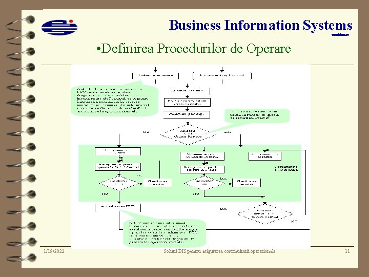 Business Information Systems Solutii BIS pentru asigurarea continuitatii