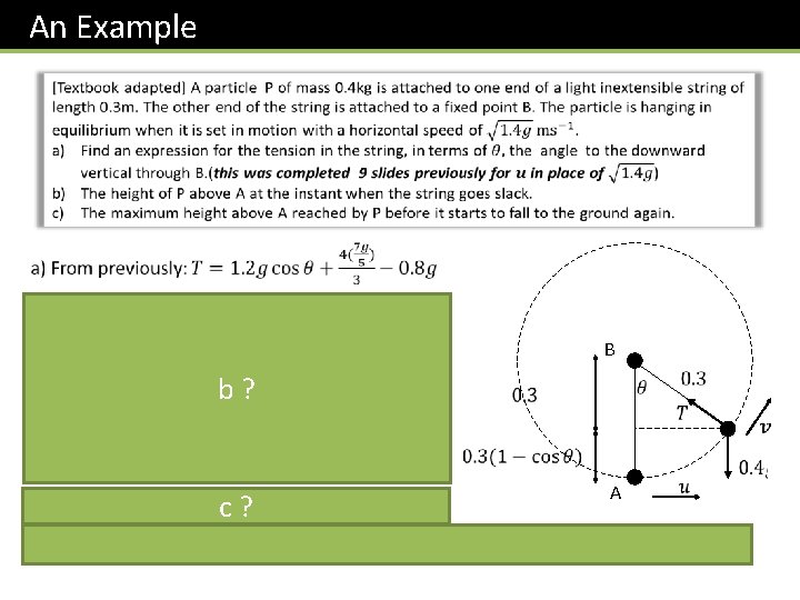 An Example B b? c? A 