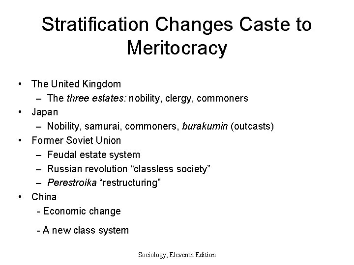 Social Stratification A System By Which A Society
