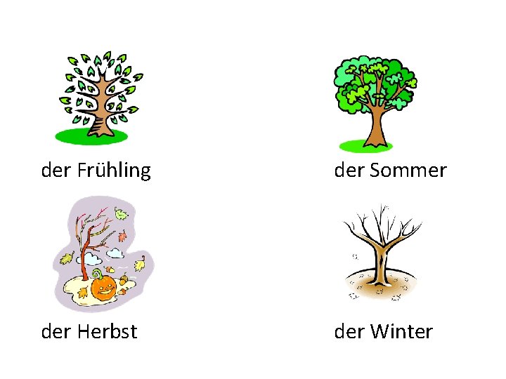 der Frühling der Sommer der Herbst der Winter 