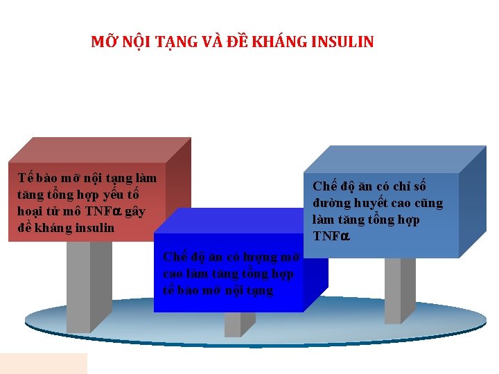 MỠ NỘI TẠNG VÀ ĐỀ KHÁNG INSULIN Tế bào mỡ nội tạng làm tăng