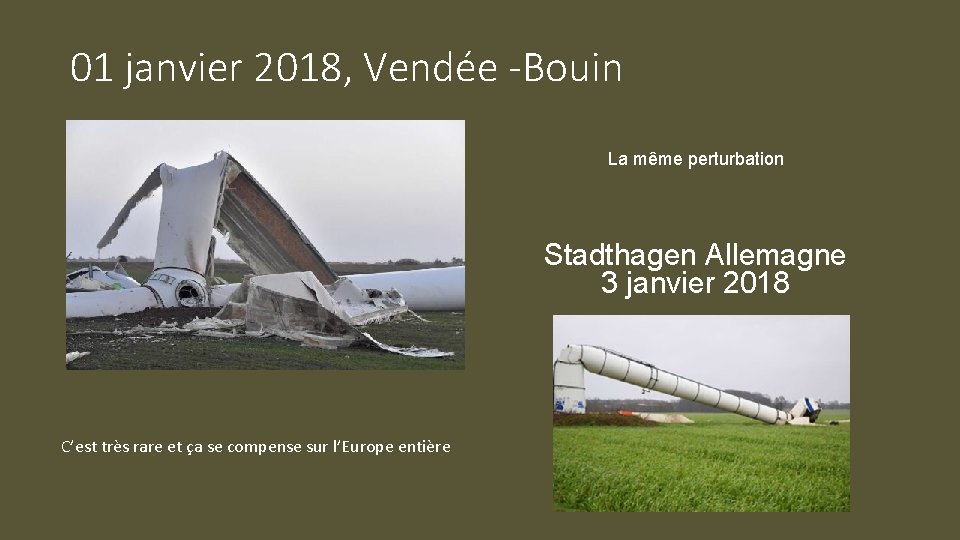 01 janvier 2018, Vendée -Bouin La même perturbation Stadthagen Allemagne 3 janvier 2018 C’est