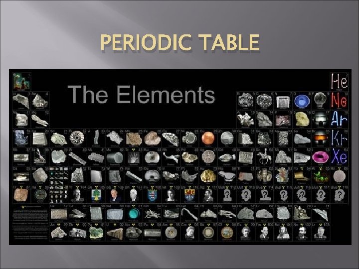 PERIODIC TABLE 