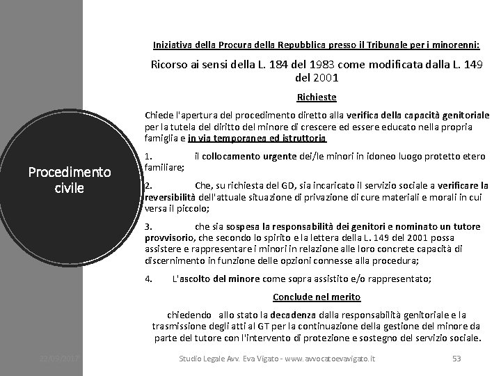 Iniziativa della Procura della Repubblica presso il Tribunale per i minorenni: Ricorso ai sensi