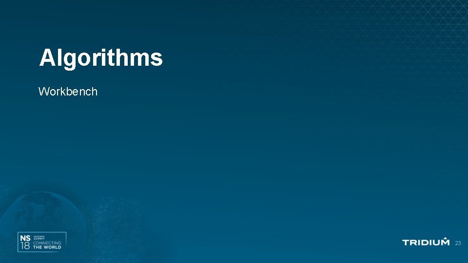 Algorithms Workbench 23 Algorithms Workbench 23