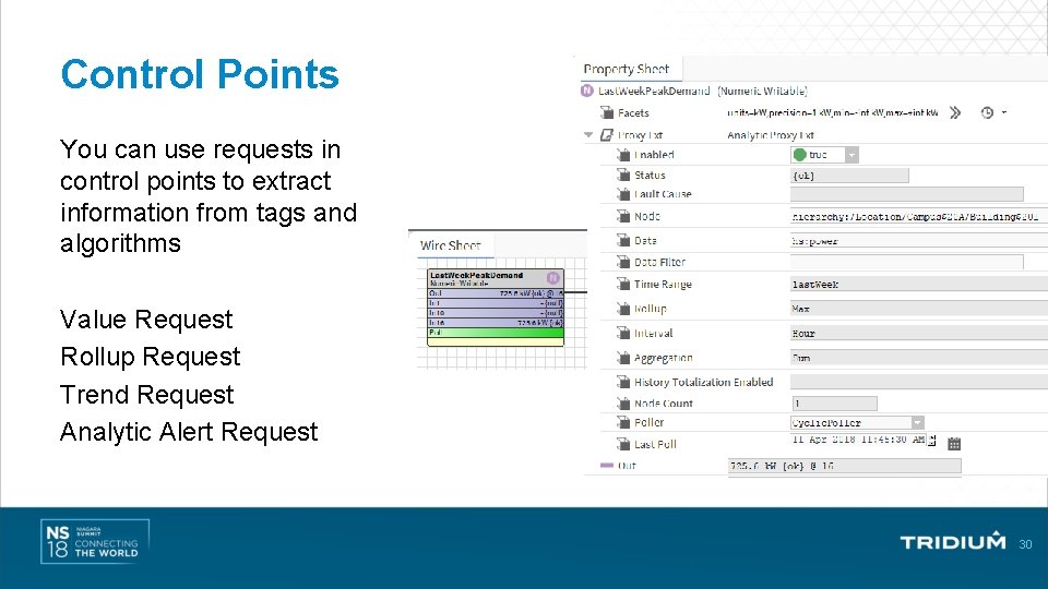 Control Points You can use requests in control points to extract information from tags