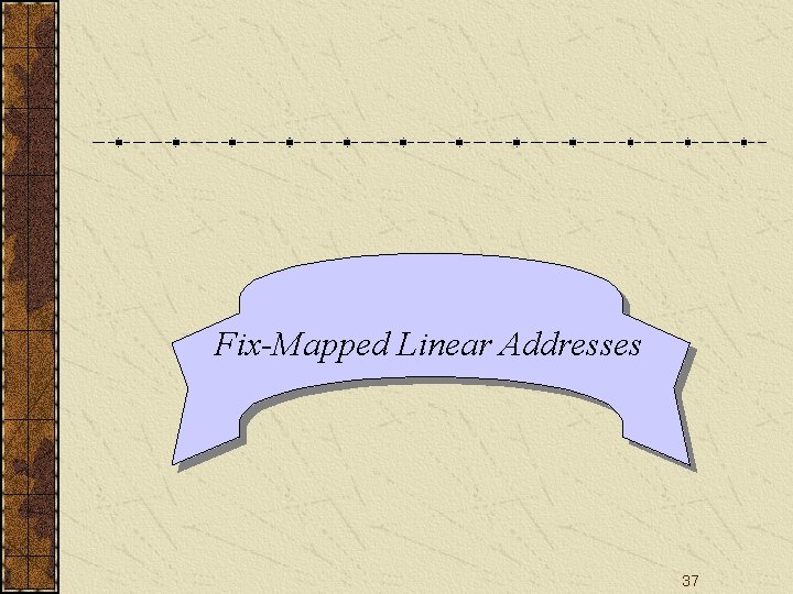 Fix-Mapped Linear Addresses 37 